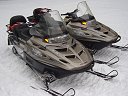 snow mobiles